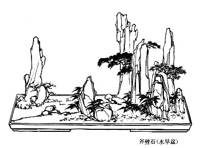 Chinese landscape on plate (1)
