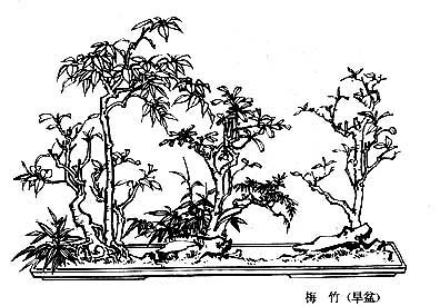 Chinese landscape on plate (103)